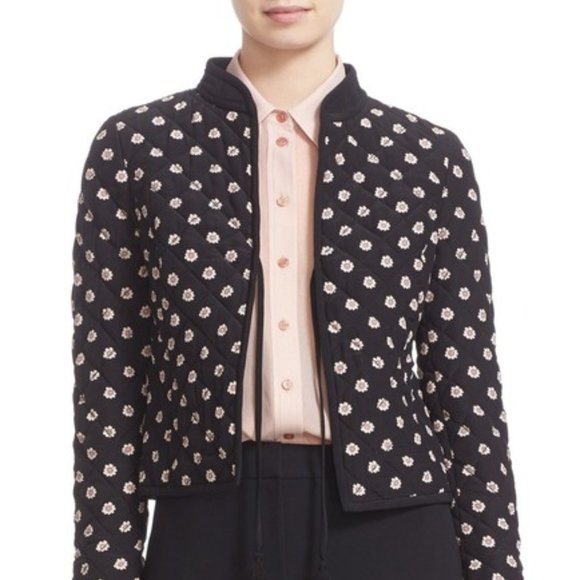 NWT Kate SpadeDitsy Floral Silk Quilted Jacket